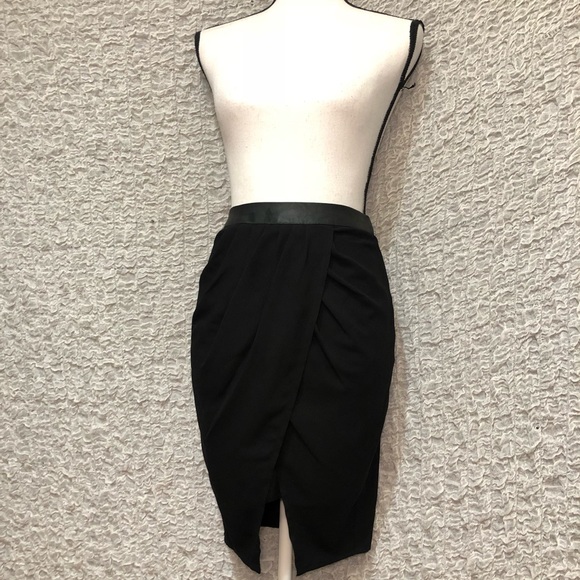 Alice + Olivia Drape Asymmetrical Pencil Skirt - Picture 5 of 7